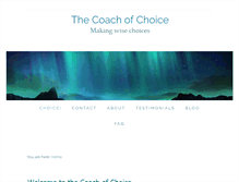 Tablet Screenshot of choicecoach.com